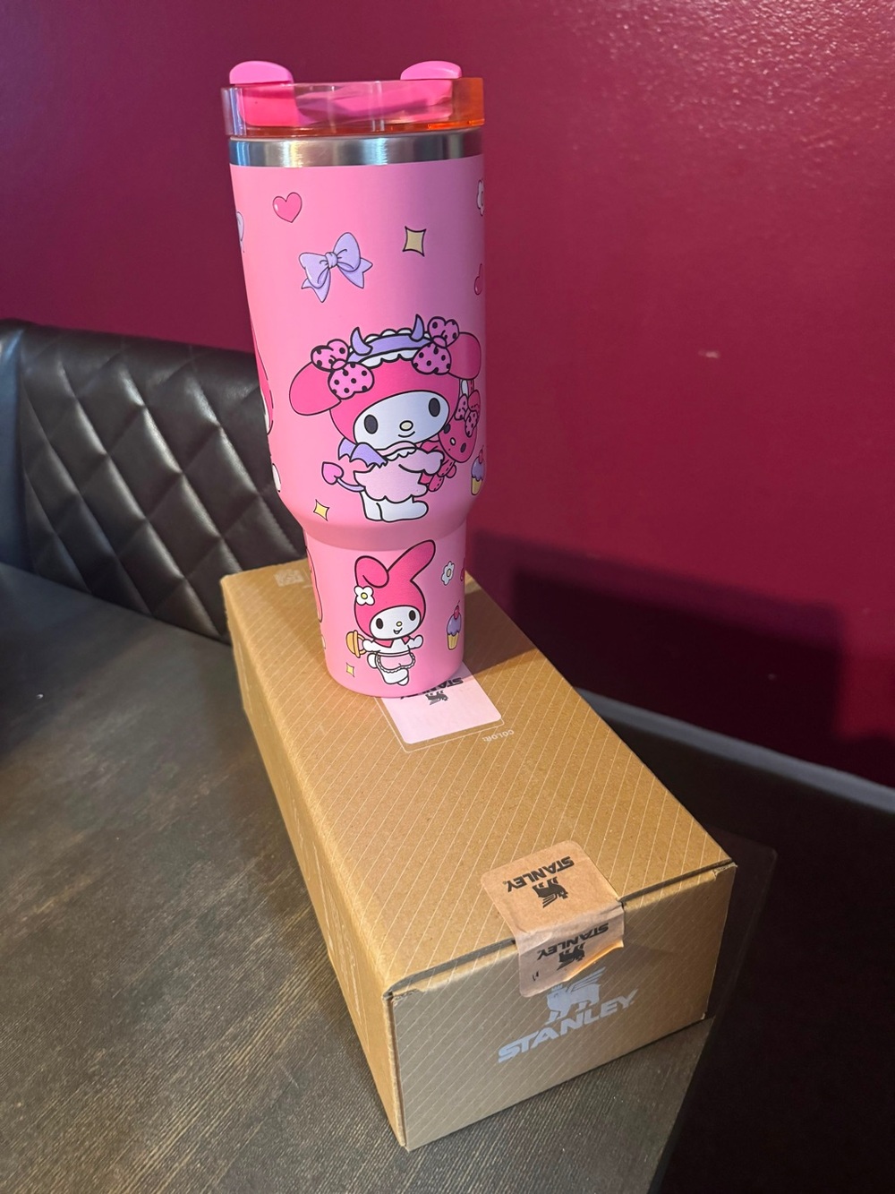 Stanley Pink My Melody Kids Tumbler with Character Art